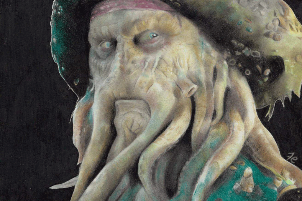 disegno-a-matita-di-davy-jones